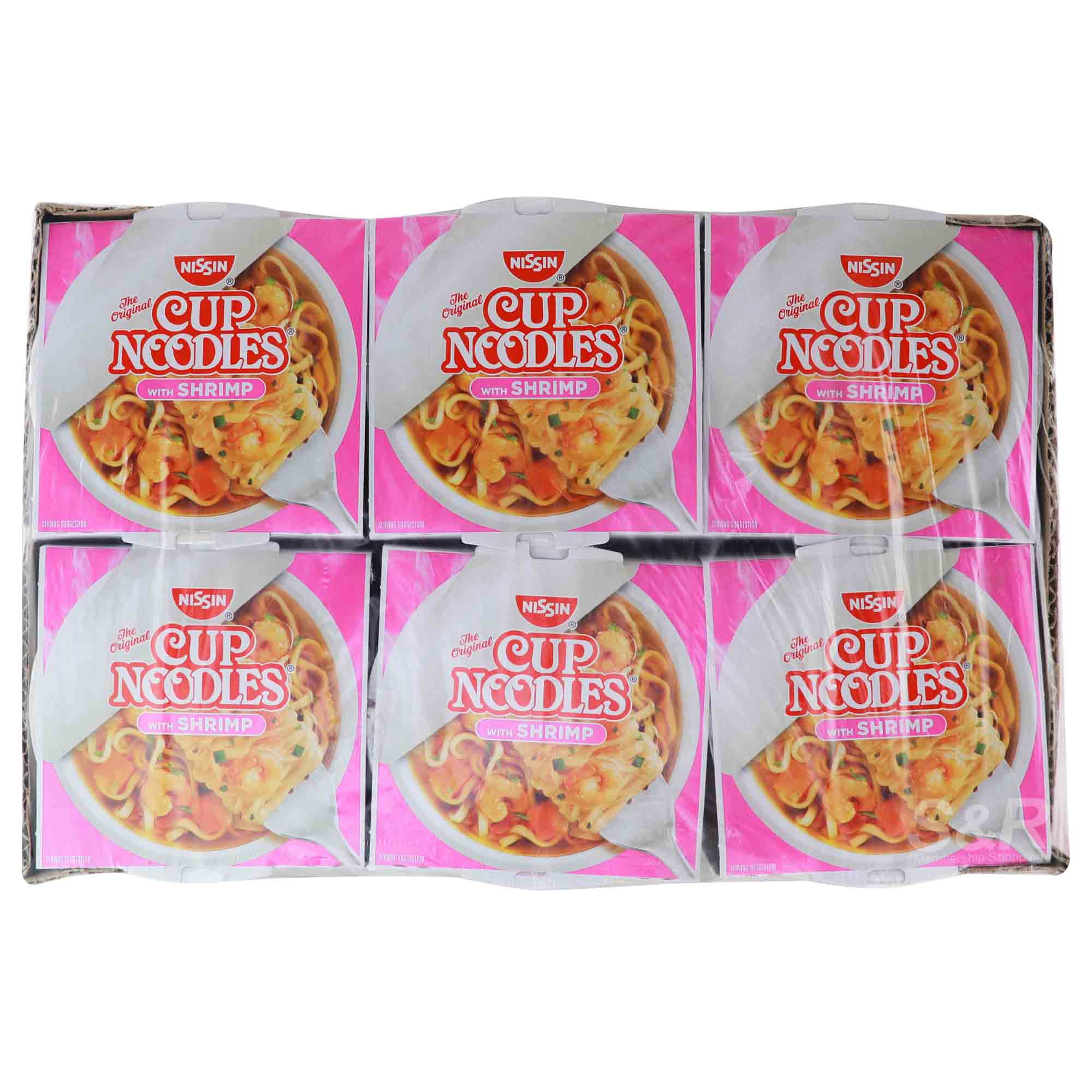 Nissin Cup Noodles with Shrimp 6pcs